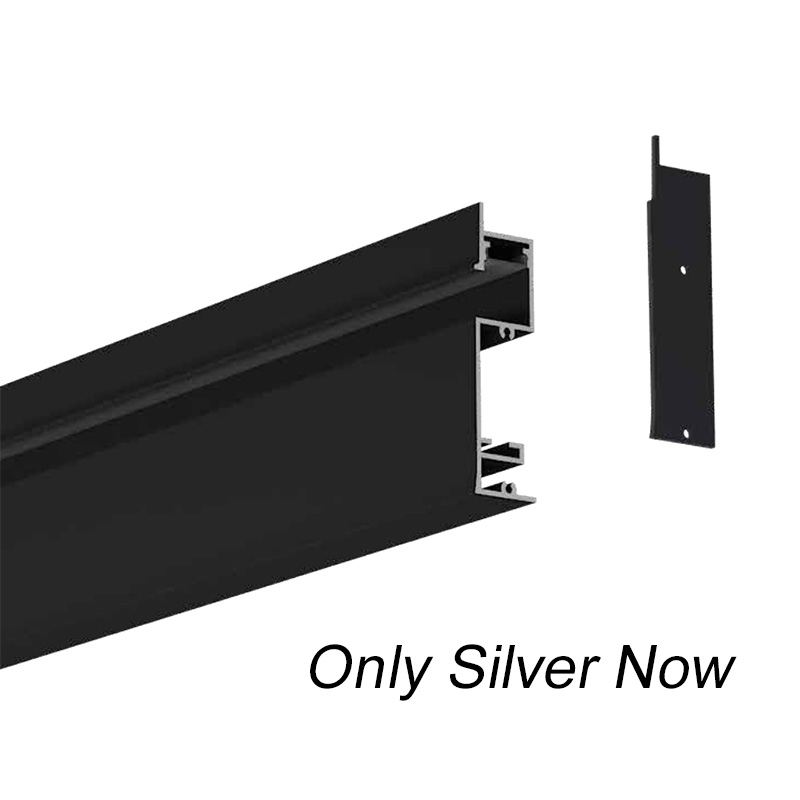 Black Recessed Drywall LED Profile For 12mm LED Rope Lights Black Recessed Drywall LED Profile For 12mm LED Rope Lights